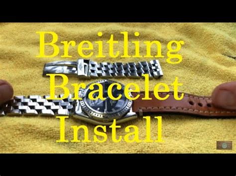 breitling bracelet link removal|breitling strap replacement instructions.